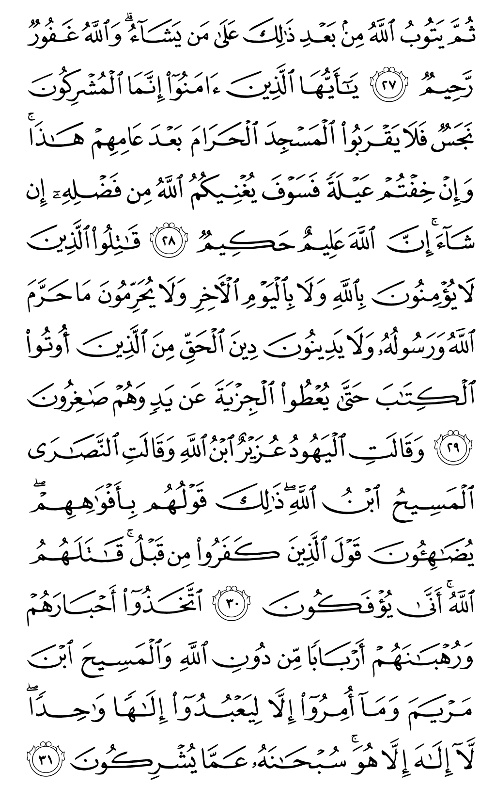 Mushaf page 191